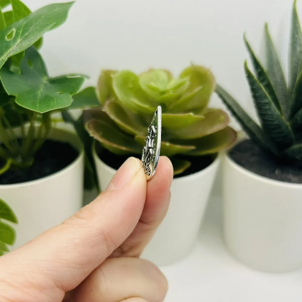 1, 4, 20 or 50 Pieces: Silver Mushroom Pendant Charms