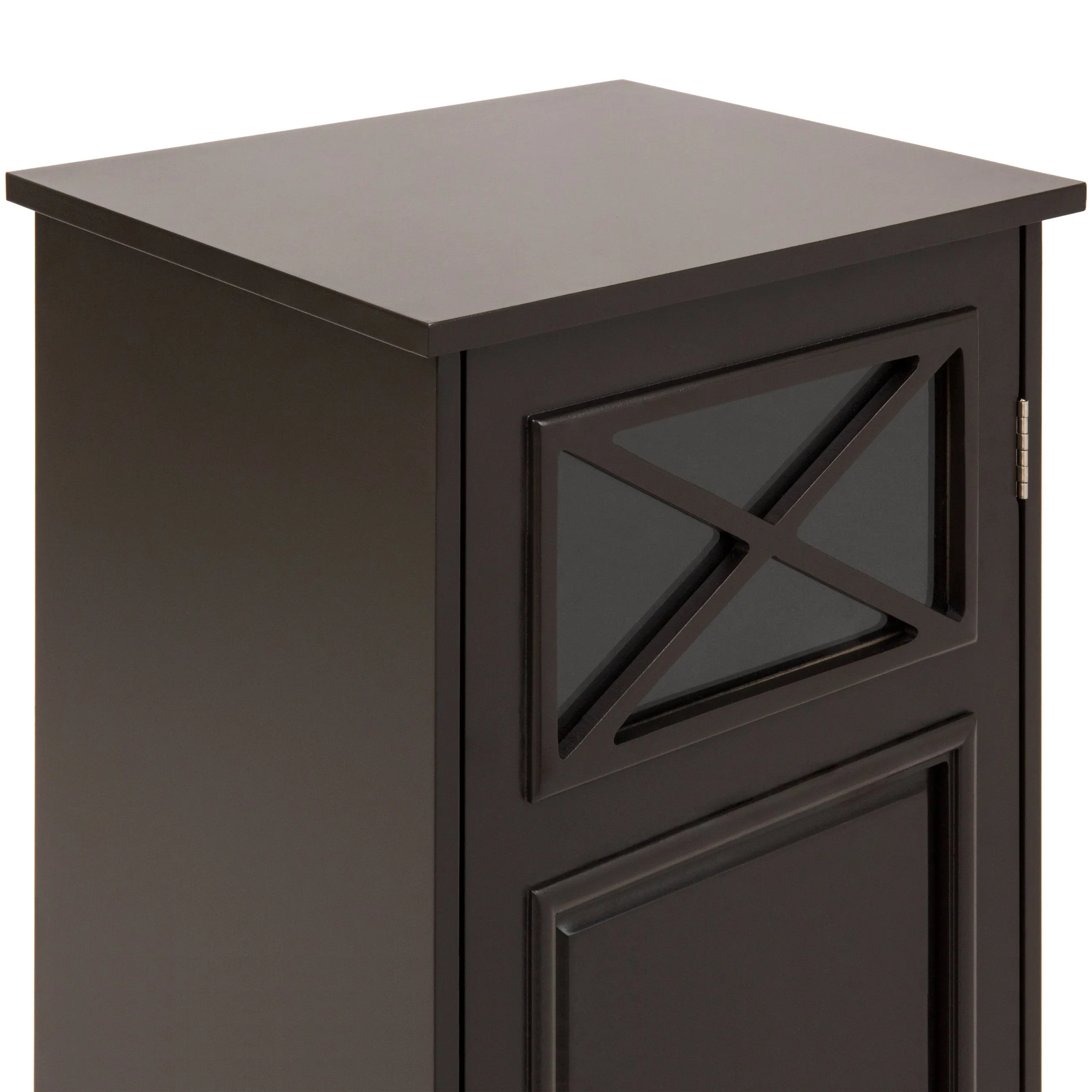 3-Tier Classic Wooden Floor Cabinet w/ Door