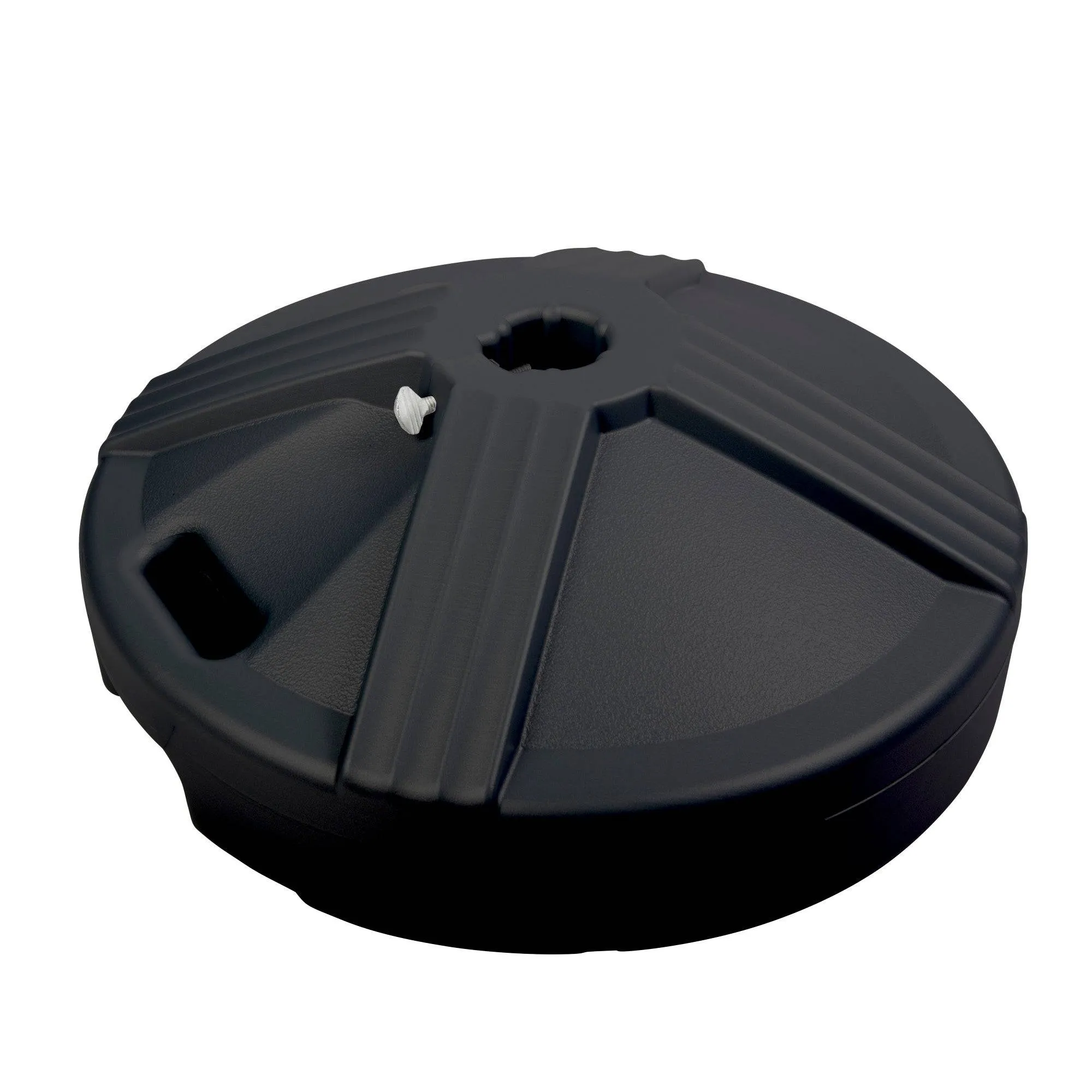 50LB Cement Filled Resin Umbrella Base - Black