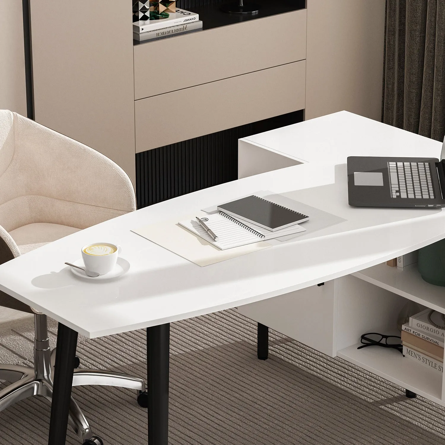 78.7'' Large Modern L-Shaped Desk