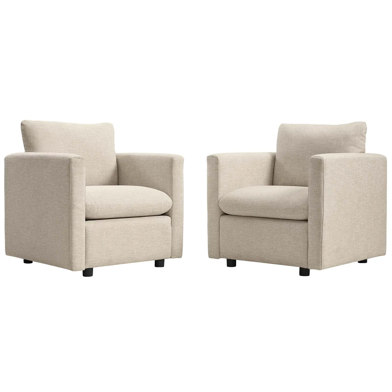 Activate Upholstered Fabric Armchair Set of 2