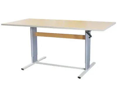 Ad-As/Populas Furniture Accella Series Height Adjustable Workstations, Desks & Tables Workstation, 72"L X 36"W, Rectangular, Undermounted Hand-Crank, Available In All Finishes, Indicate Color Code (Xx) (010303)