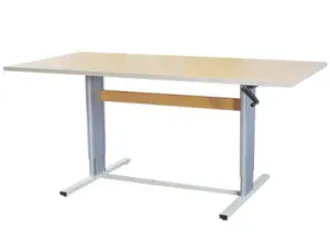 Ad-As/Populas Furniture Accella Series Height Adjustable Workstations, Desks & Tables Workstation, 72"L X 36"W, Rectangular, Undermounted Hand-Crank, Available In All Finishes, Indicate Color Code (Xx) (010303)