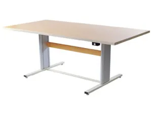 Ad-As/Populas Furniture Infinity Series Height Adjustable Workstations, Desks & Tables Workstation, 42"L X 30"W, Corner Eased, Power Adjustable, Available In L1-L6 Finishes, Indicate Color Code (Xx)