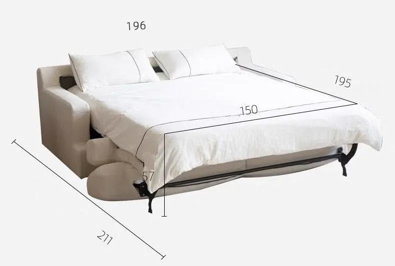 Akila Foldable Sofa Bed with Mattress