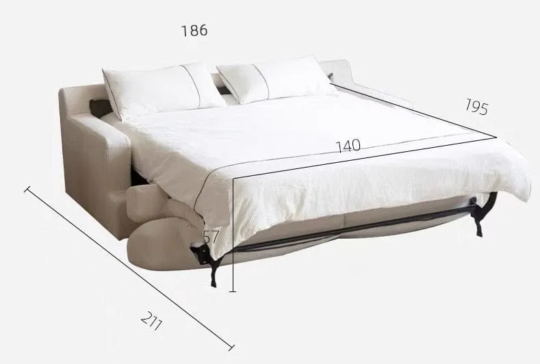 Akila Foldable Sofa Bed with Mattress