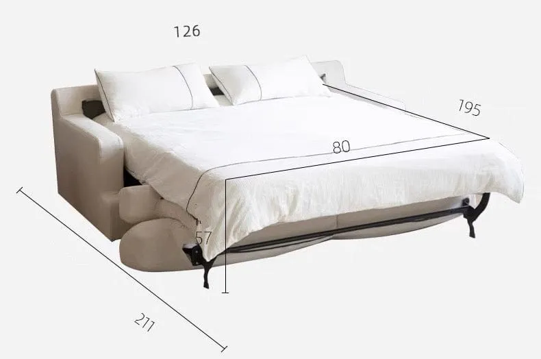 Akila Foldable Sofa Bed with Mattress