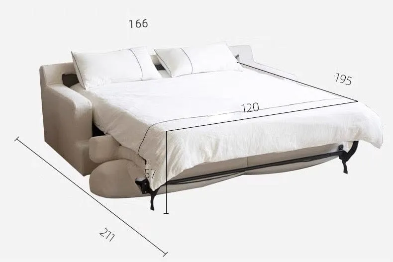 Akila Foldable Sofa Bed with Mattress