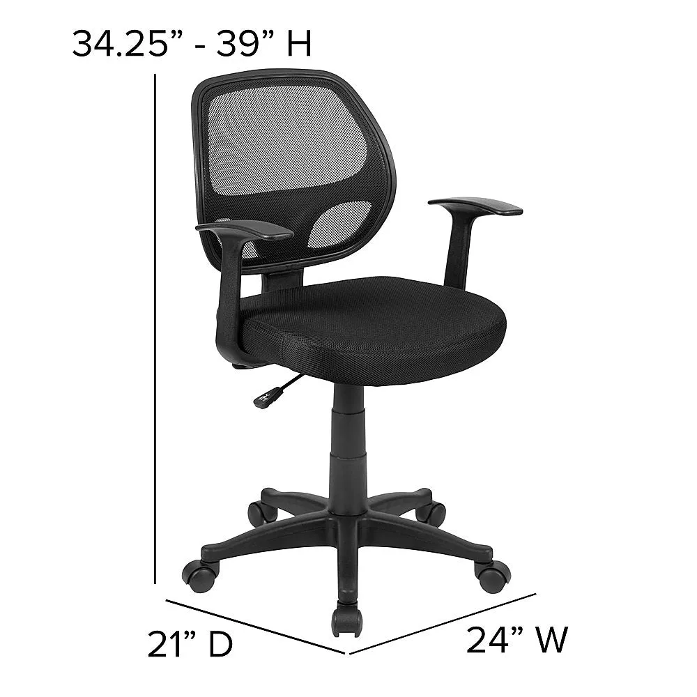 Alamont Home - Mallard Contemporary Mesh Swivel Office Chair - Black