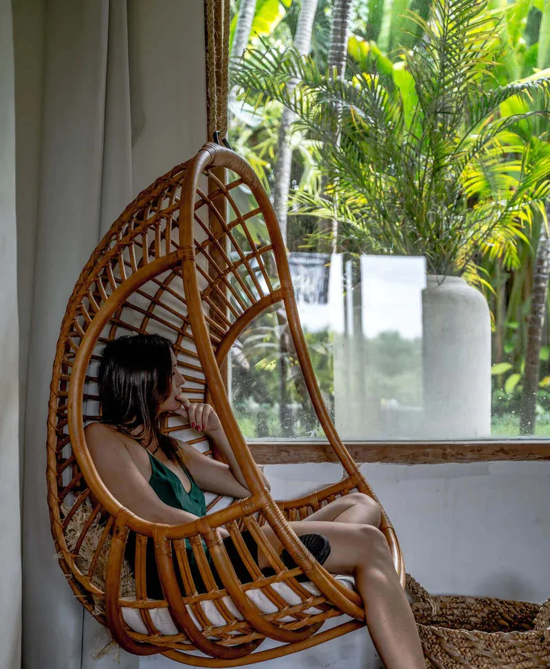 Bamboo Swing Chairs for Outdoor | Cane swing chairs - Adah