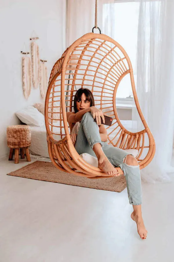 Bamboo Swing Chairs for Outdoor | Cane swing chairs - Adah