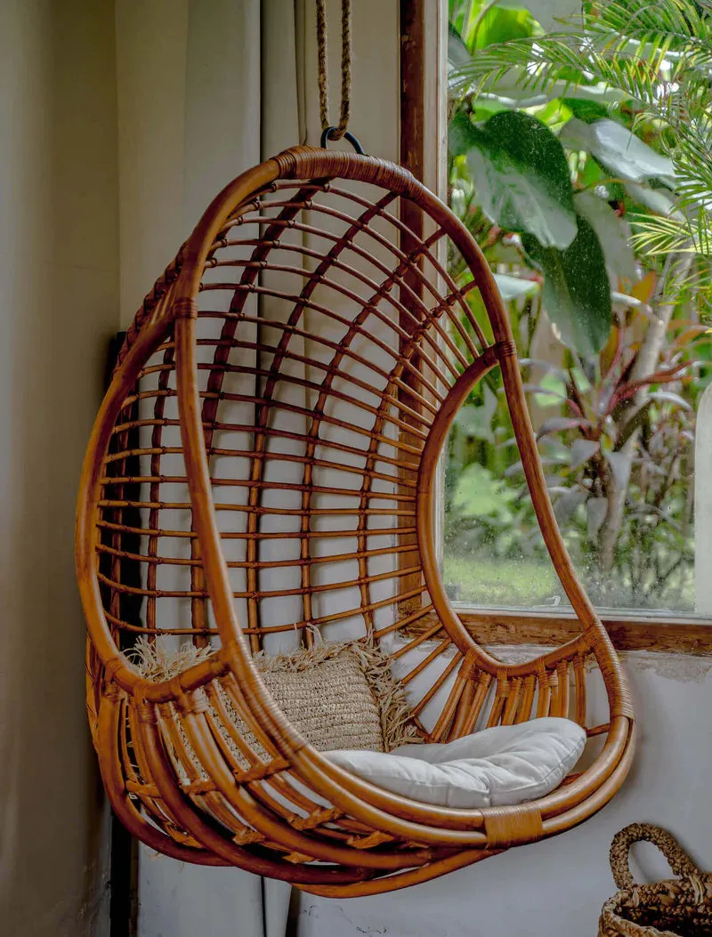 Bamboo Swing Chairs for Outdoor | Cane swing chairs - Adah