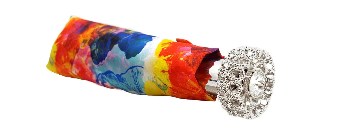 Beautiful Italian Umbrella Jeweled Handle