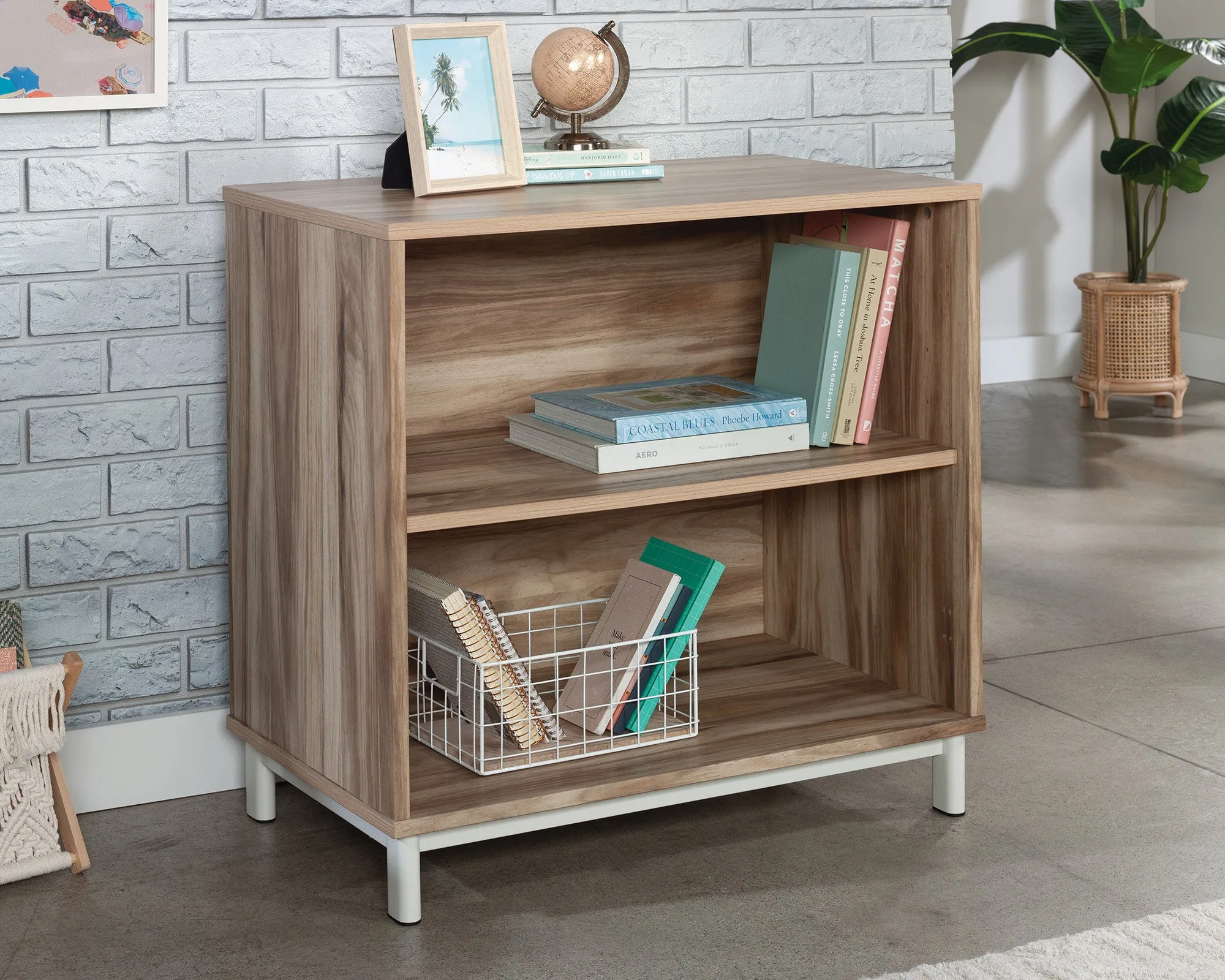 Bergen Circle 2-Shelf Bookcase Ka