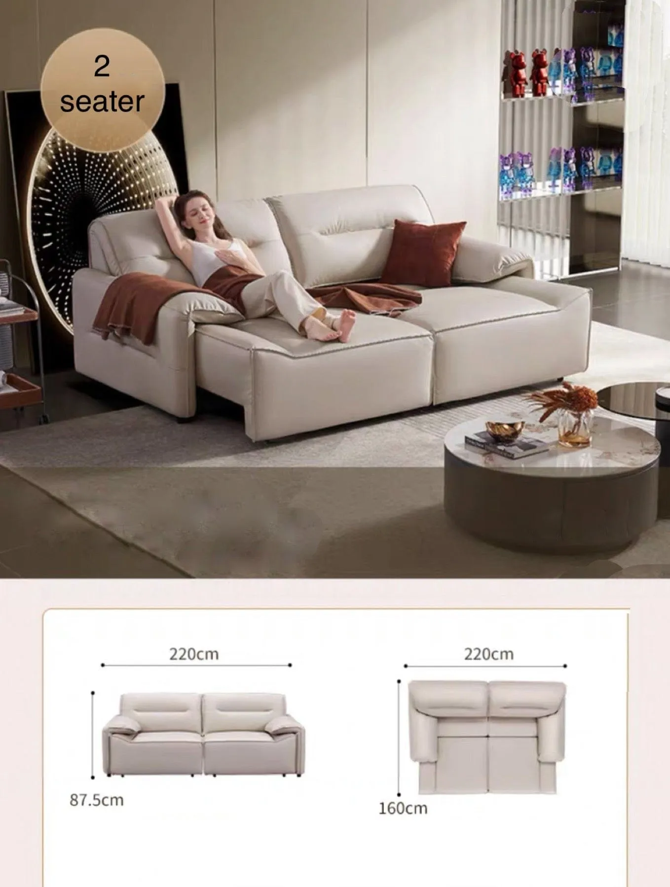 Bianco Electric Sofa Bed