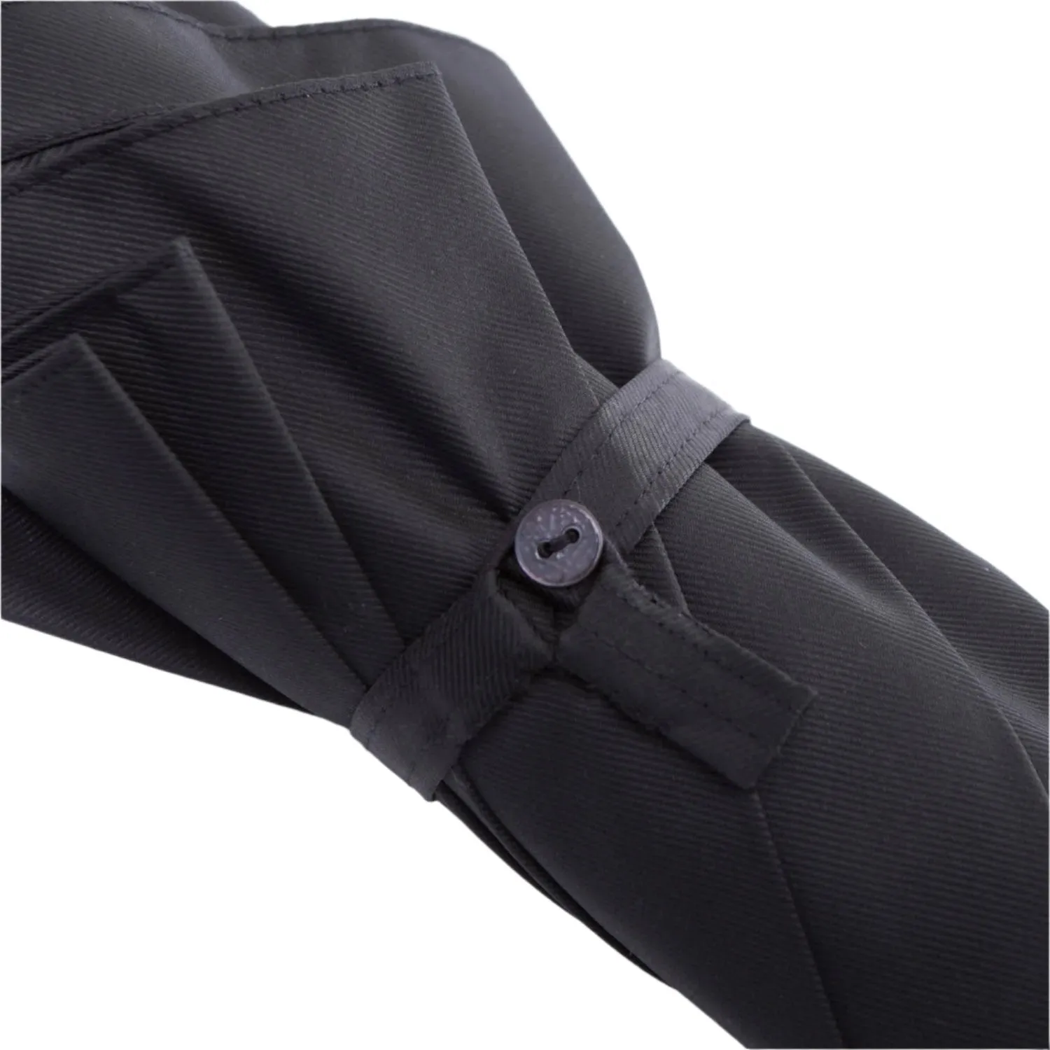 Black Doorman Umbrella with Malacca Handle