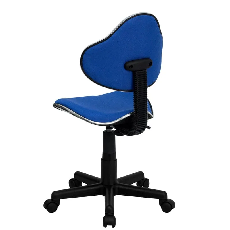 Blue Fabric Swivel Ergonomic Task Office Chair - BT-699-BLUE-GG