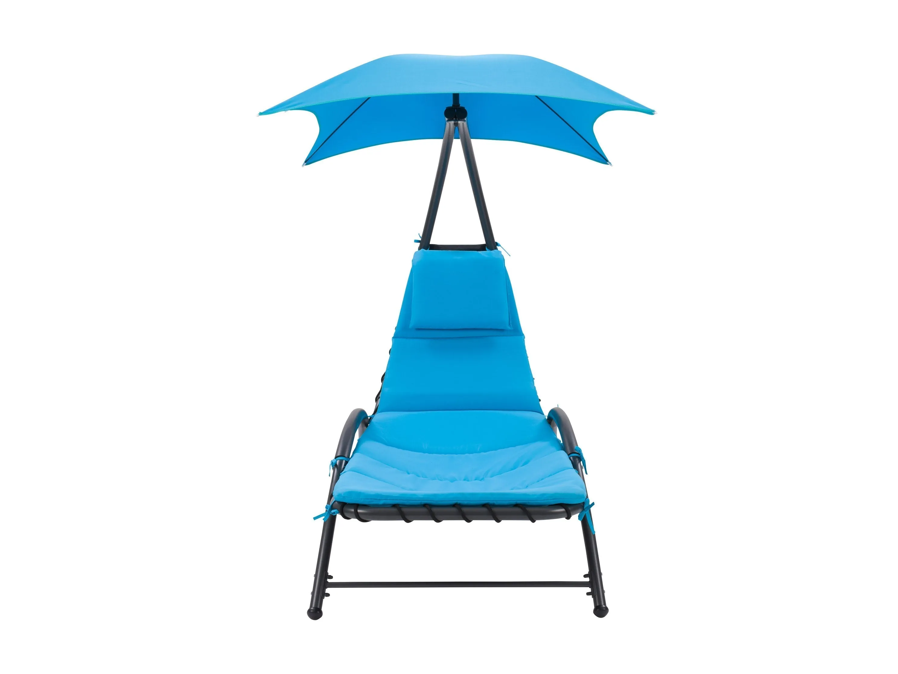 Blue Lounge Chair with Canopy