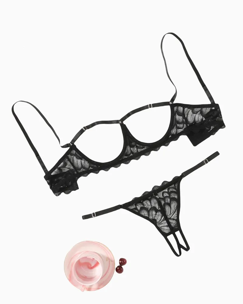 Bra and Panty 2 Piece Lace Lingerie Set