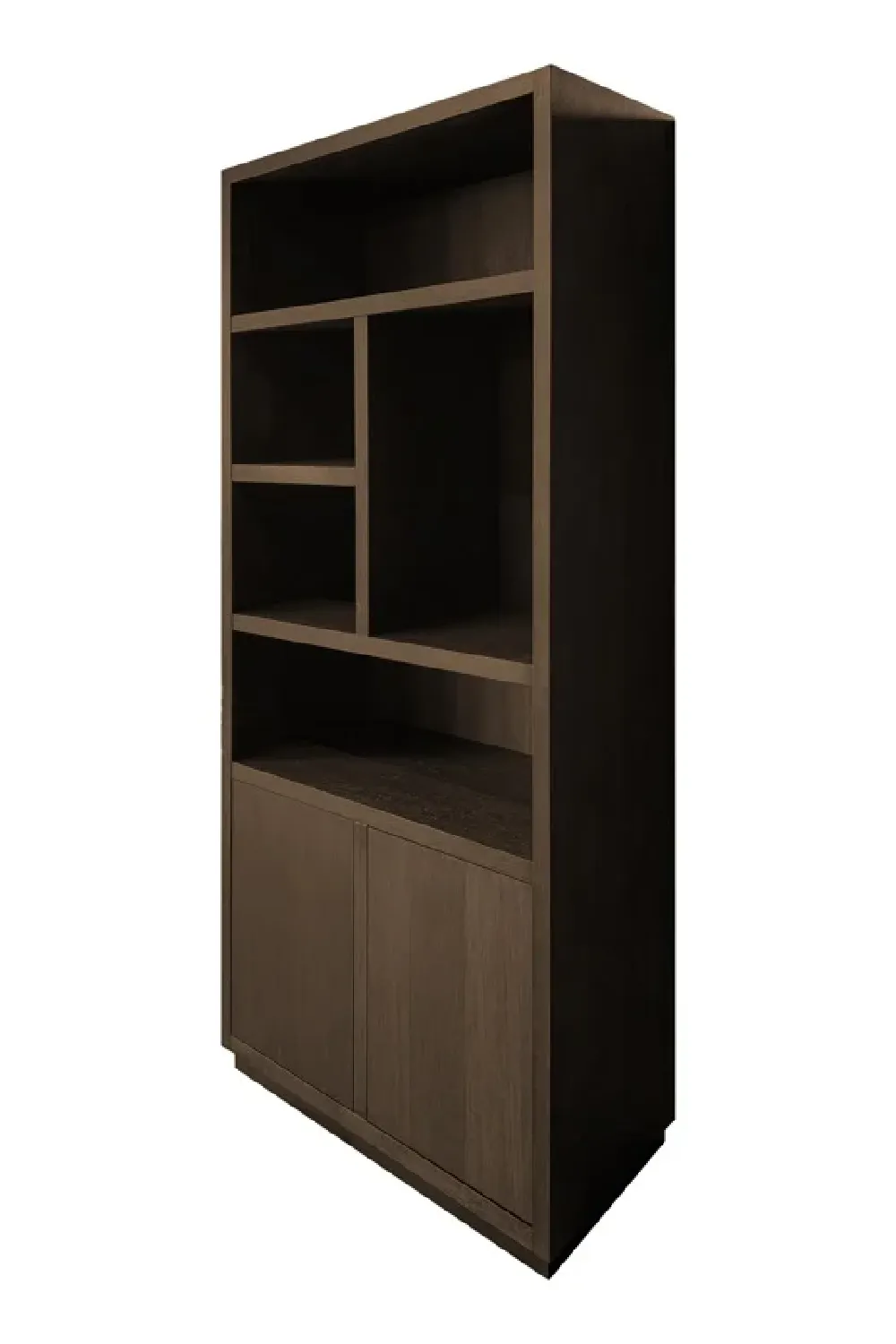 Brown Oak Bookcase | OROA Oakura