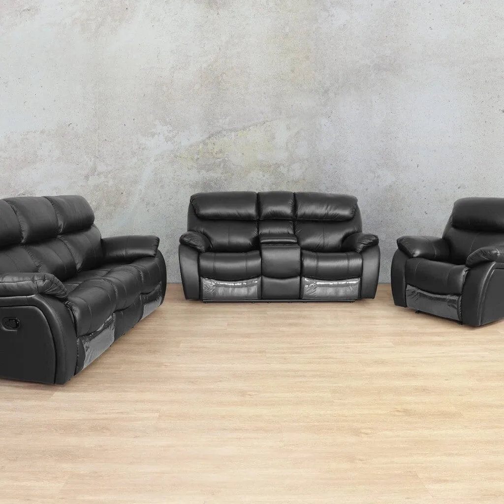 Cairo 3 2 1 Leather Recliner Home Theatre Suite - Available on Special Order Plan Only