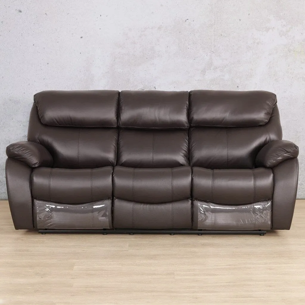 Cairo 3 Seater Leather Recliner