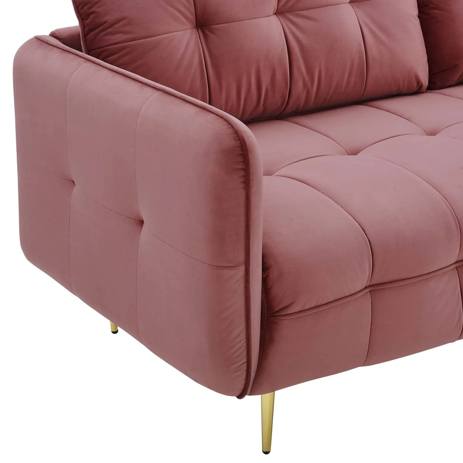 Cameron Tufted Performance Velvet Sofa