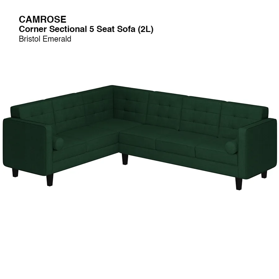 Camrose Corner Sectional 5 Seat (2L) Sofa