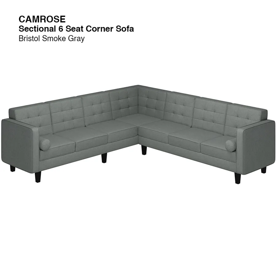 Camrose Sectional 6 Seat Corner Sofa