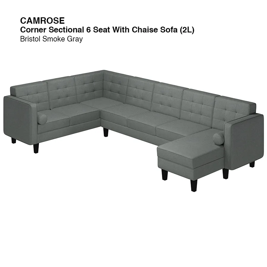 Camrose Sectional 6 Seat with Chaise (2L) Sofa