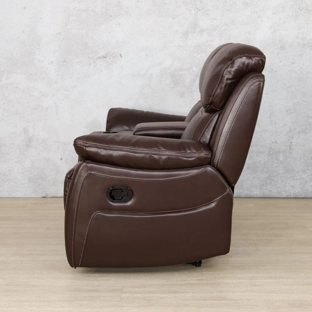 Capri 2 Seater Leather Home Theatre Recliner