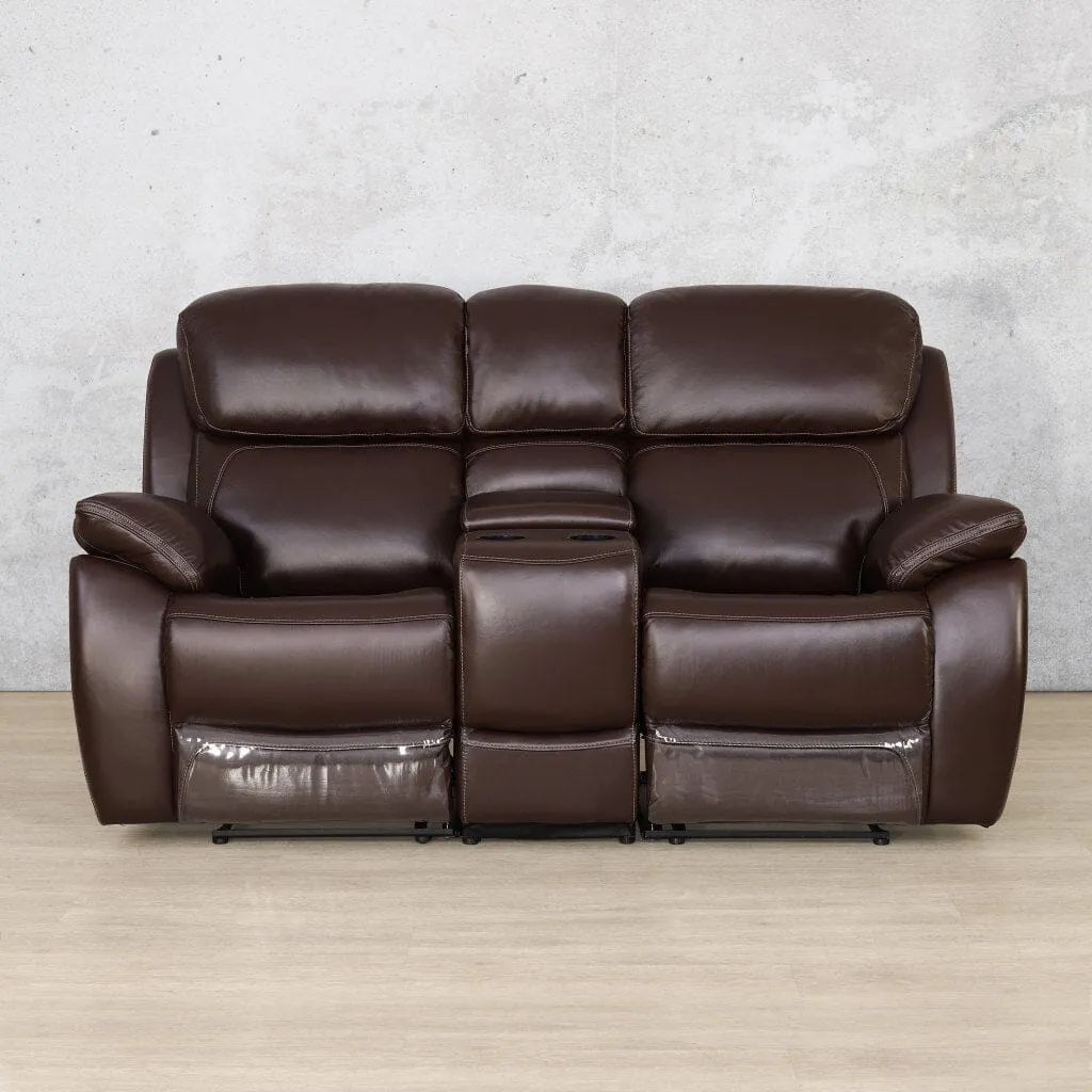 Capri 2 Seater Leather Home Theatre Recliner