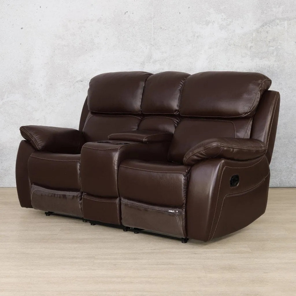 Capri 2 Seater Leather Home Theatre Recliner