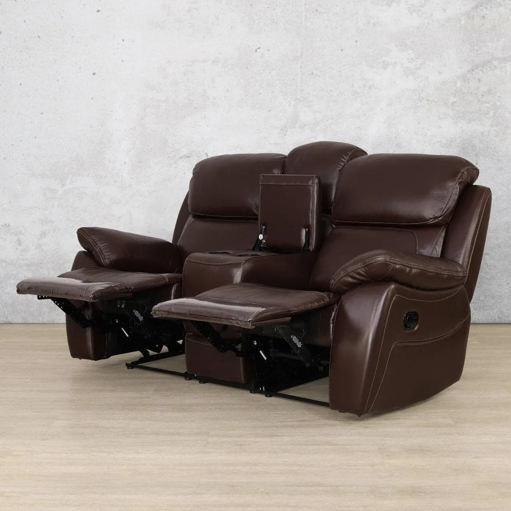 Capri 2 Seater Leather Home Theatre Recliner