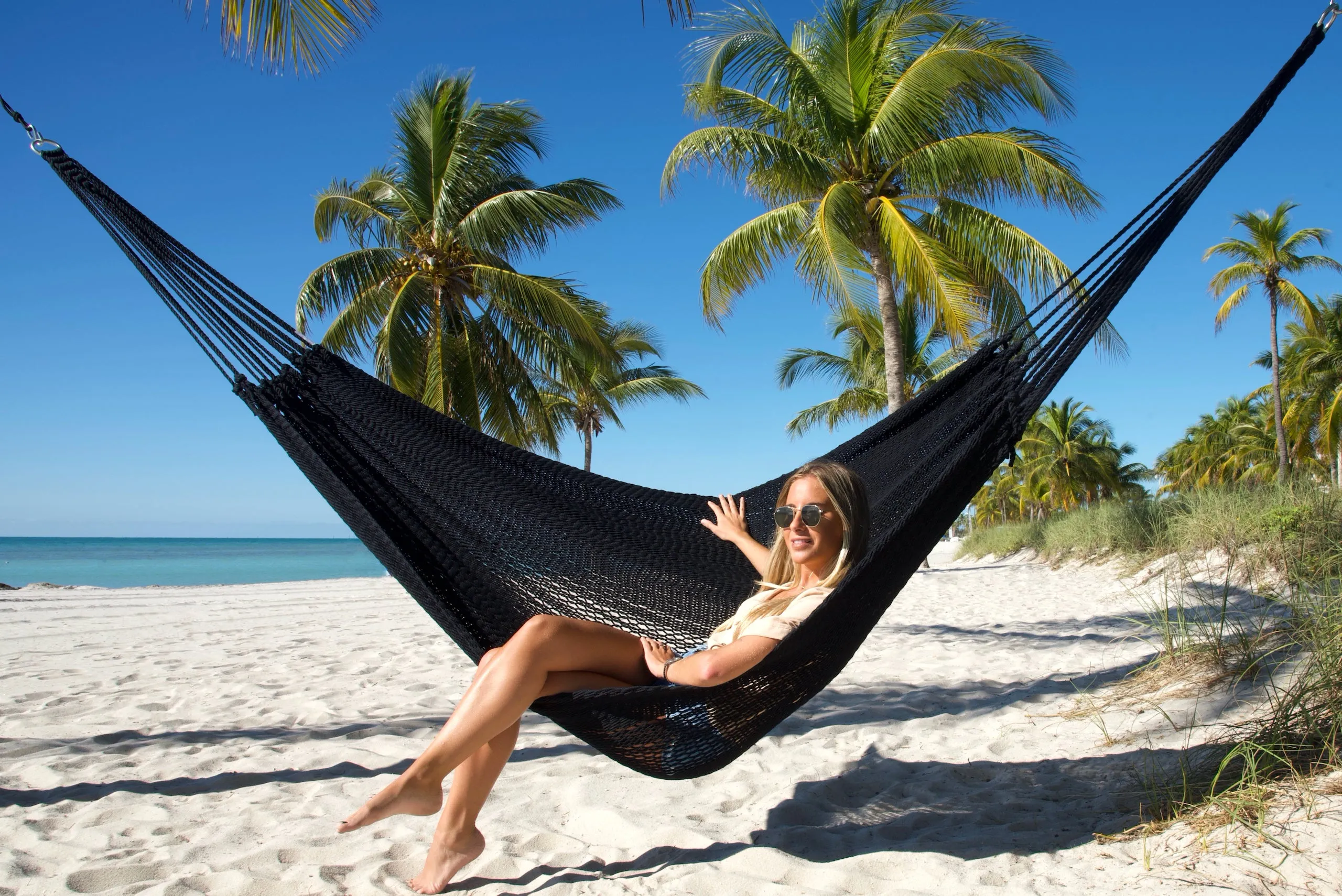 Caribbean Mayan Hammock - Black