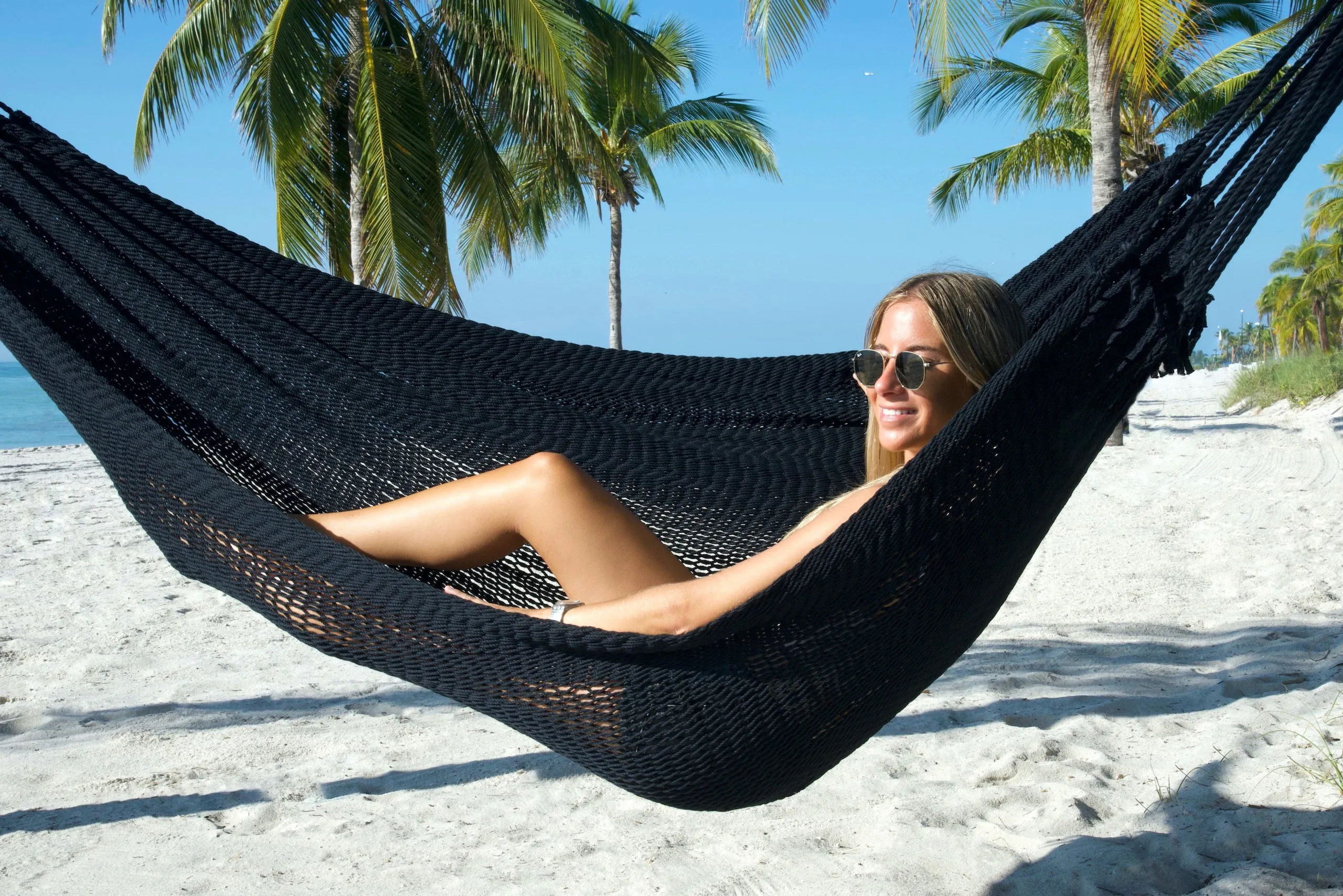 Caribbean Mayan Hammock - Black