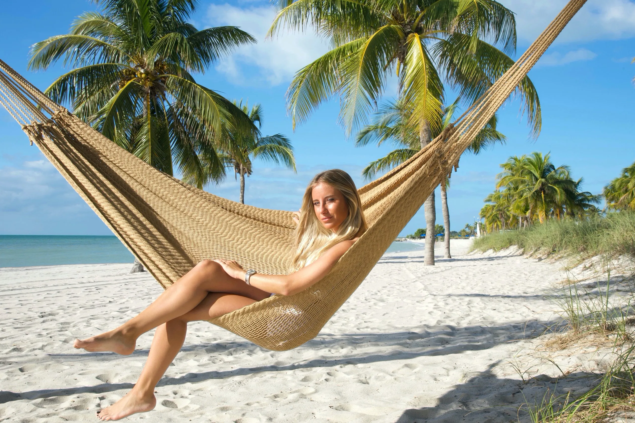 Caribbean Mayan Hammock - Tan