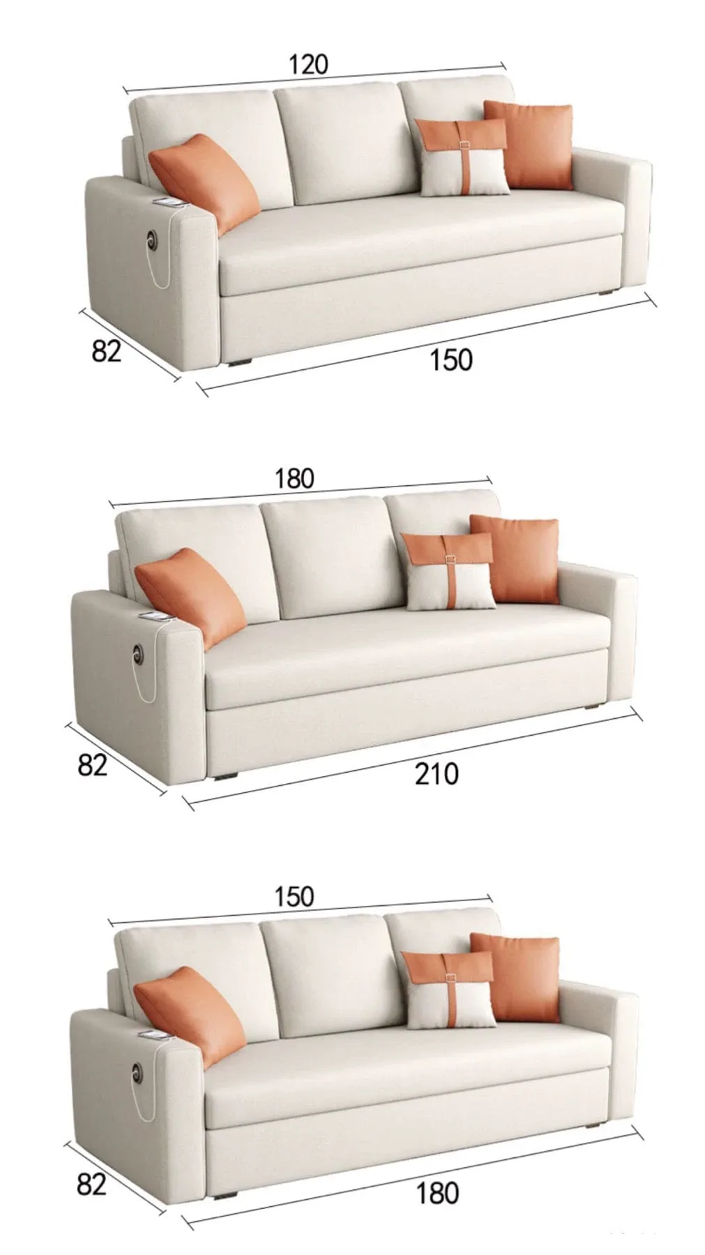 Charlie Sectional Sofa Bed