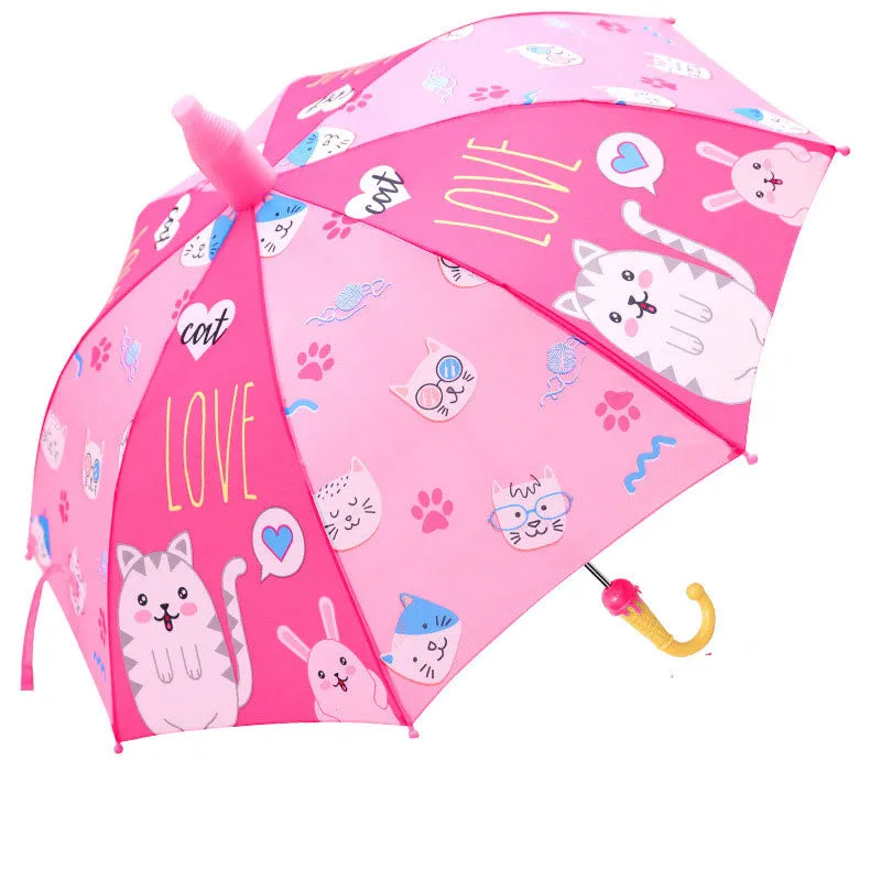 Children's umbrellas are ultra-light and cute, cartoon primary school students' princess umbrellas, windproof sunshade umbrellas, men's and women's children's umbrellas