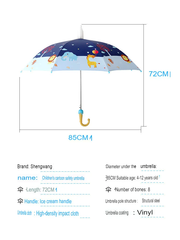 Children's umbrellas are ultra-light and cute, cartoon primary school students' princess umbrellas, windproof sunshade umbrellas, men's and women's children's umbrellas