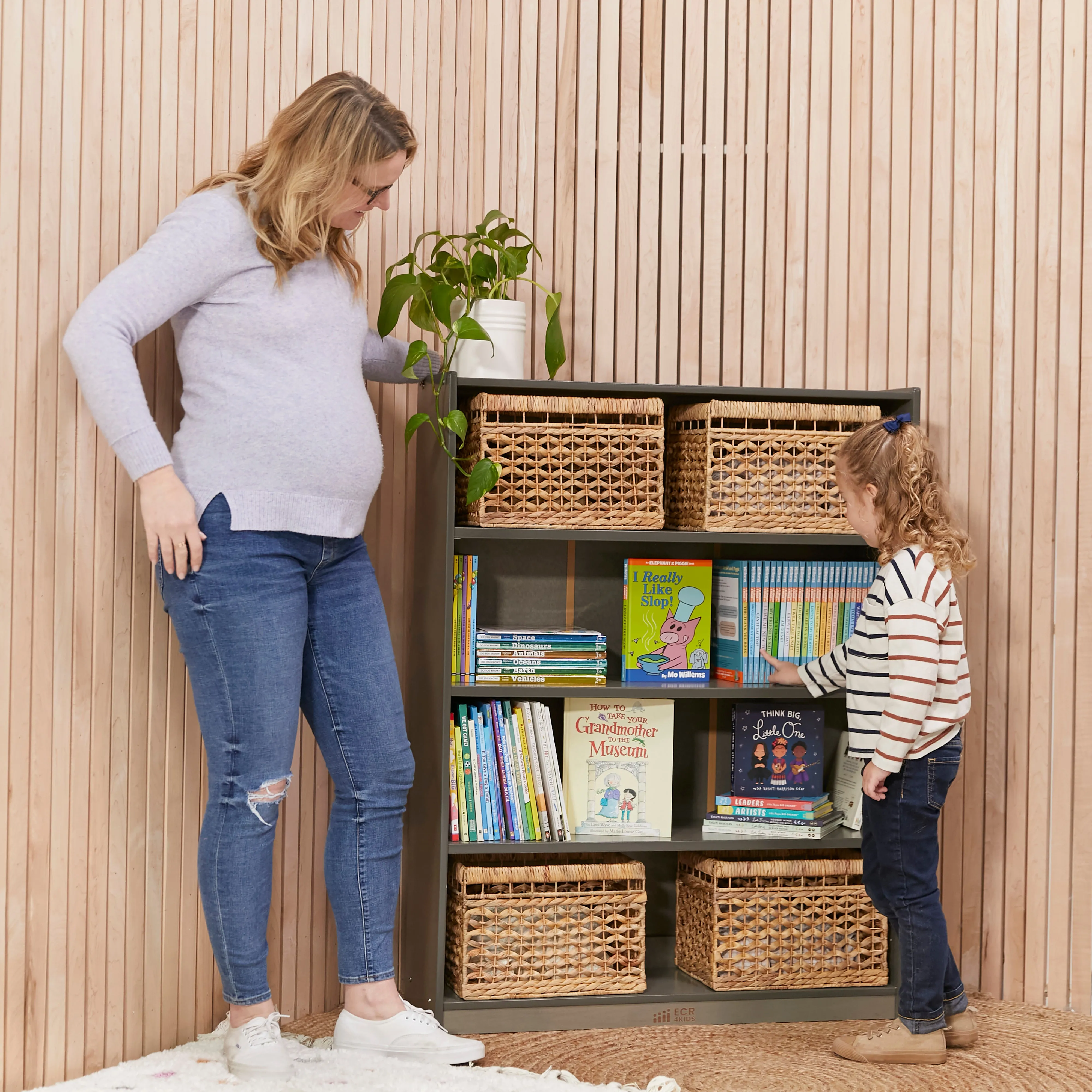 Classic Bookcase, Adjustable Shelves, 48in H