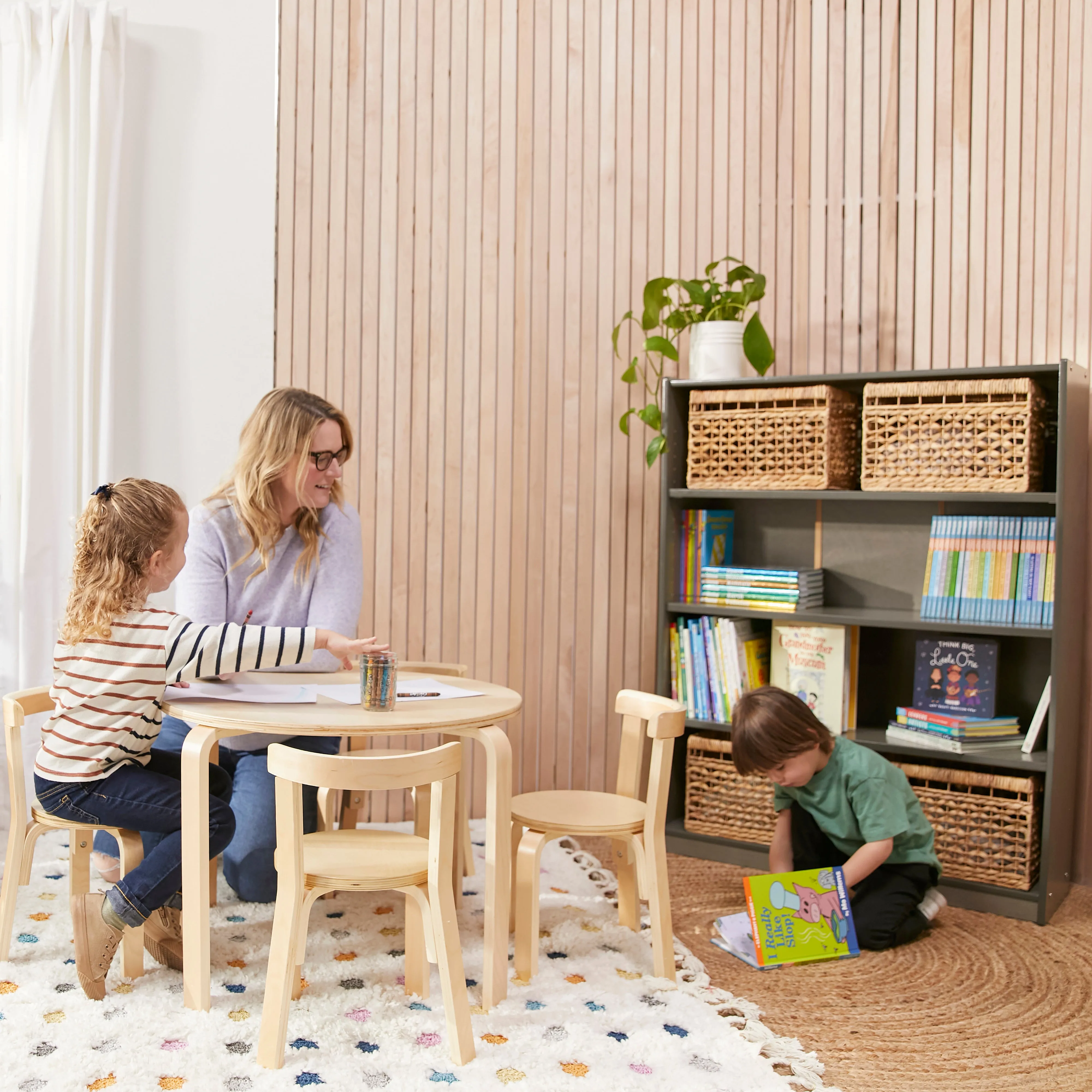 Classic Bookcase, Adjustable Shelves, 48in H