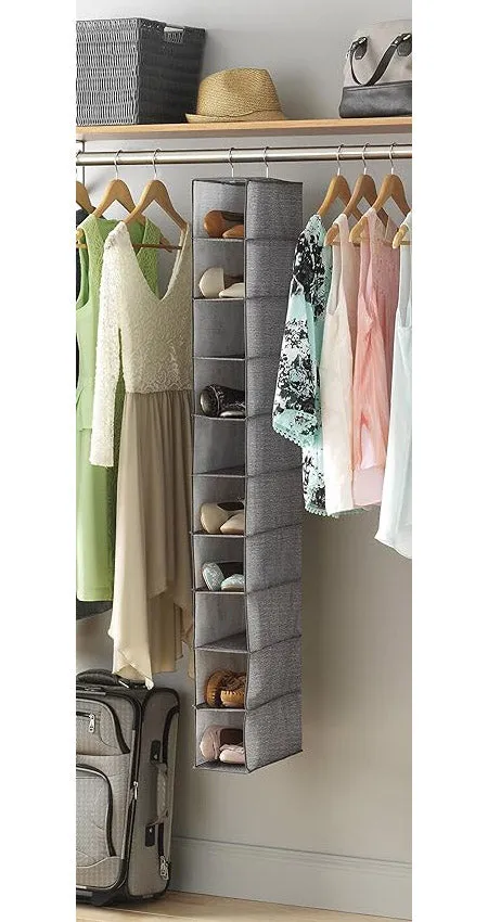 Closet Hanging Shoe Organizer - Narrow