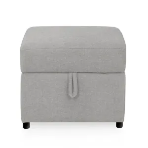 Cloudy Gray Ottoman