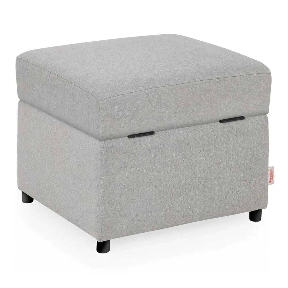 Cloudy Gray Ottoman