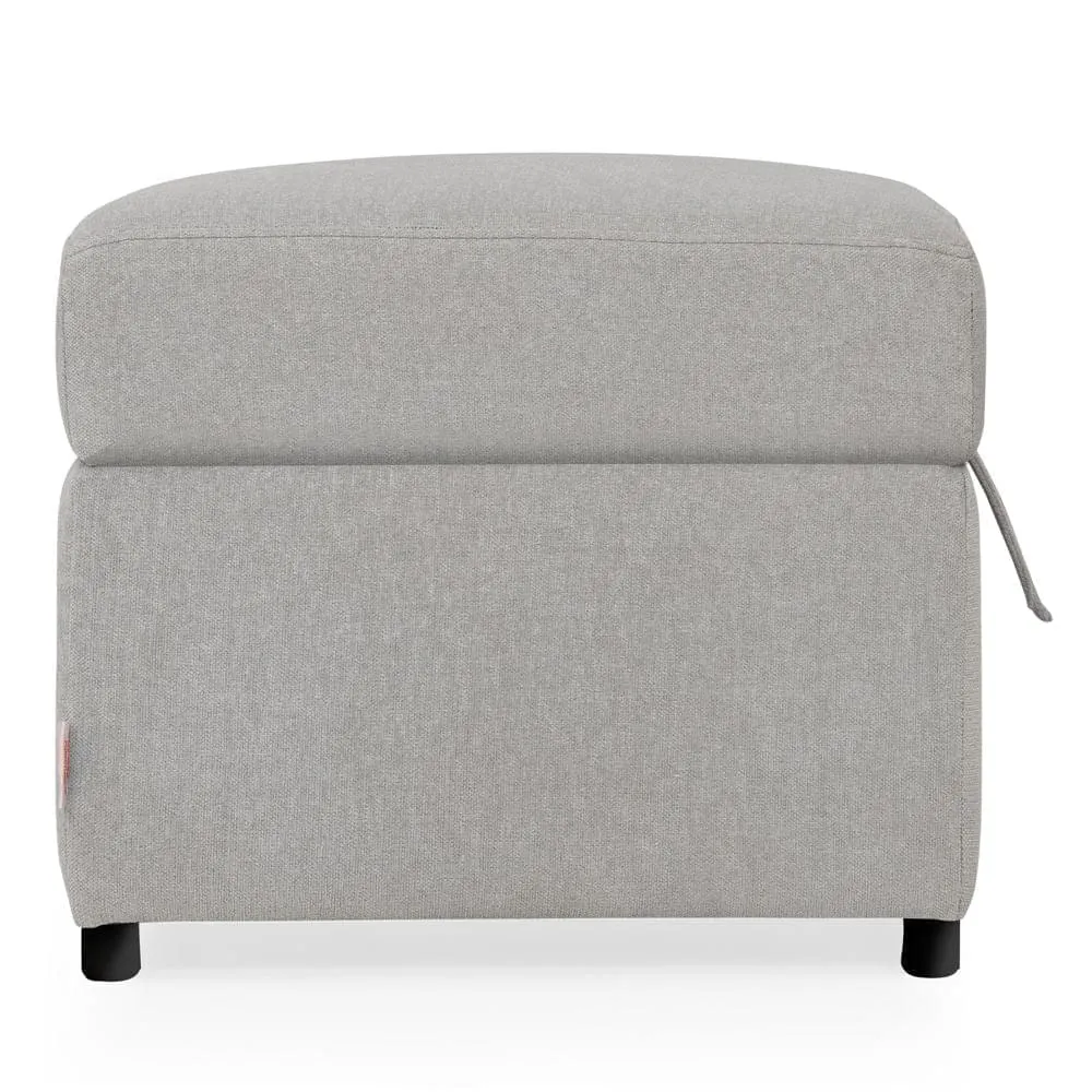 Cloudy Gray Ottoman