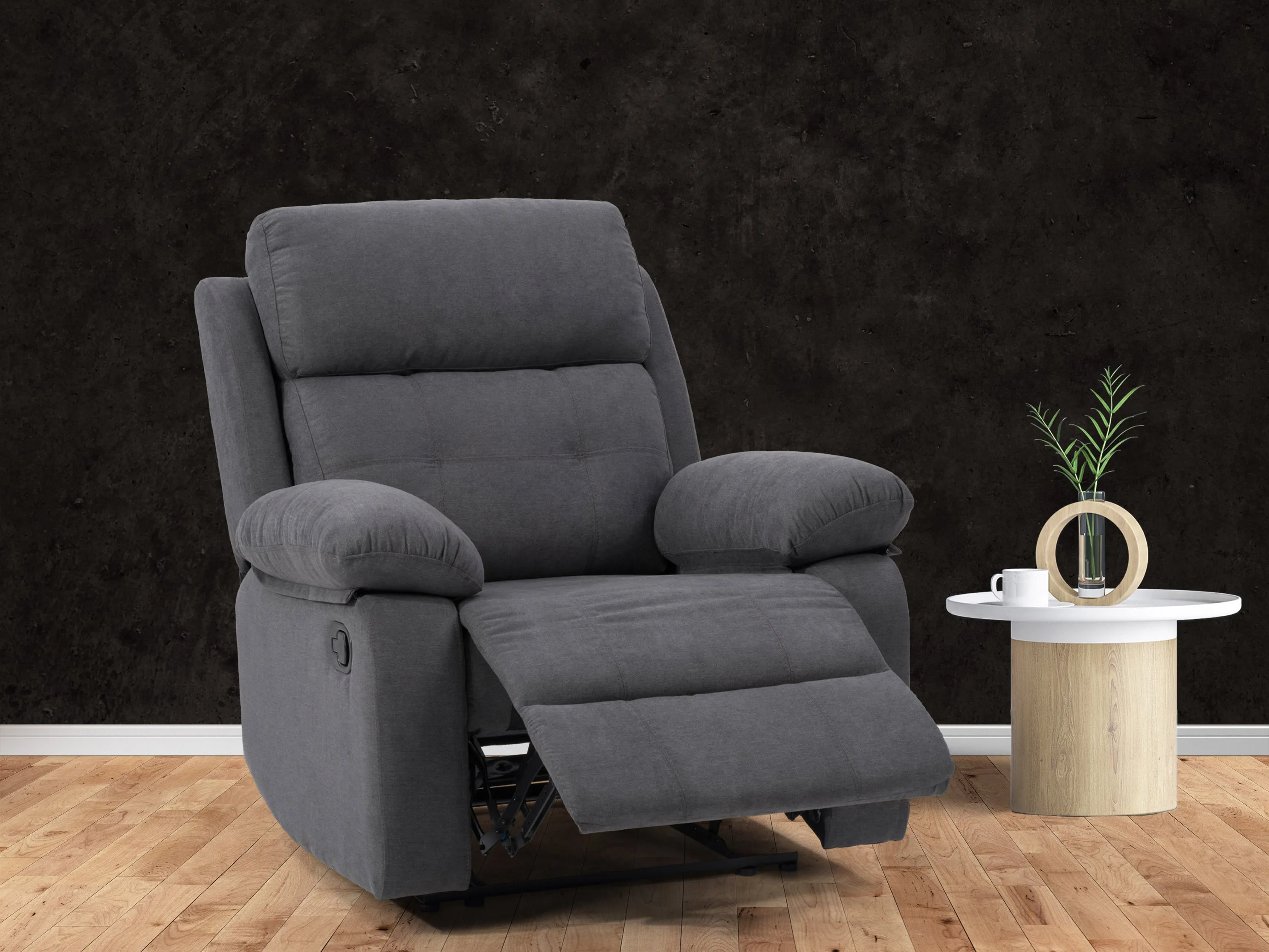 Dark Grey Extra Wide Recliner