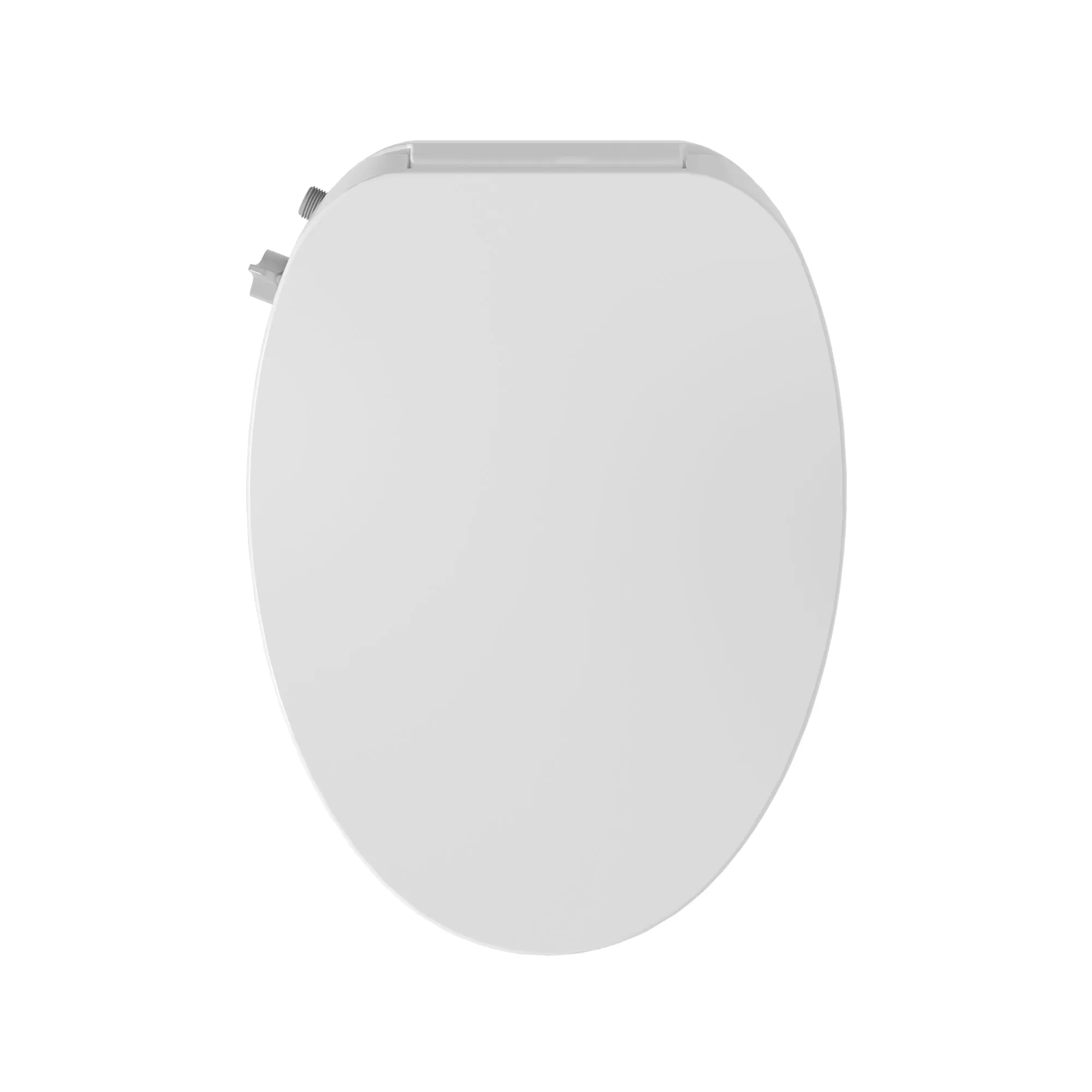 DeerValley DV-1S0028 Elongated Manual Bidet Toilet Seat with Self Cleaning Dual Nozzles, Rear & Feminine Cleaning, Non-Electric Bidets for Existing Toilets, White, No Wiring & Easy Installation