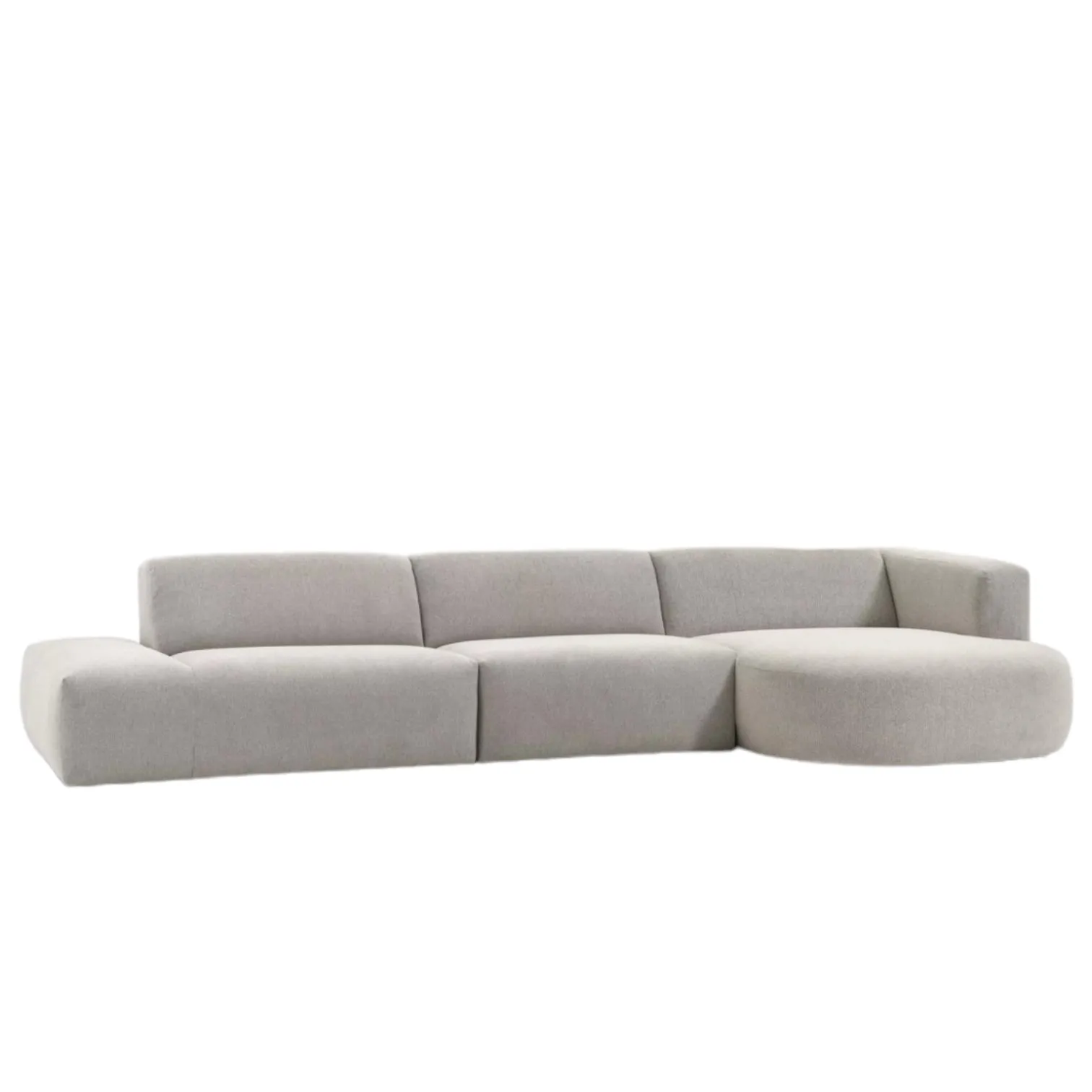 Drew Sectional Round Chaise Sofa