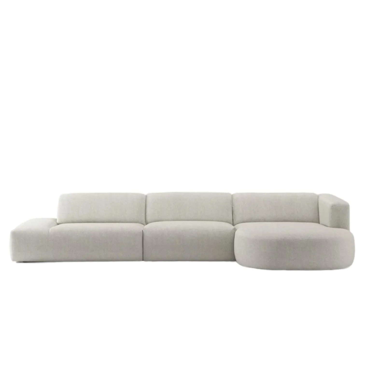 Drew Sectional Round Chaise Sofa